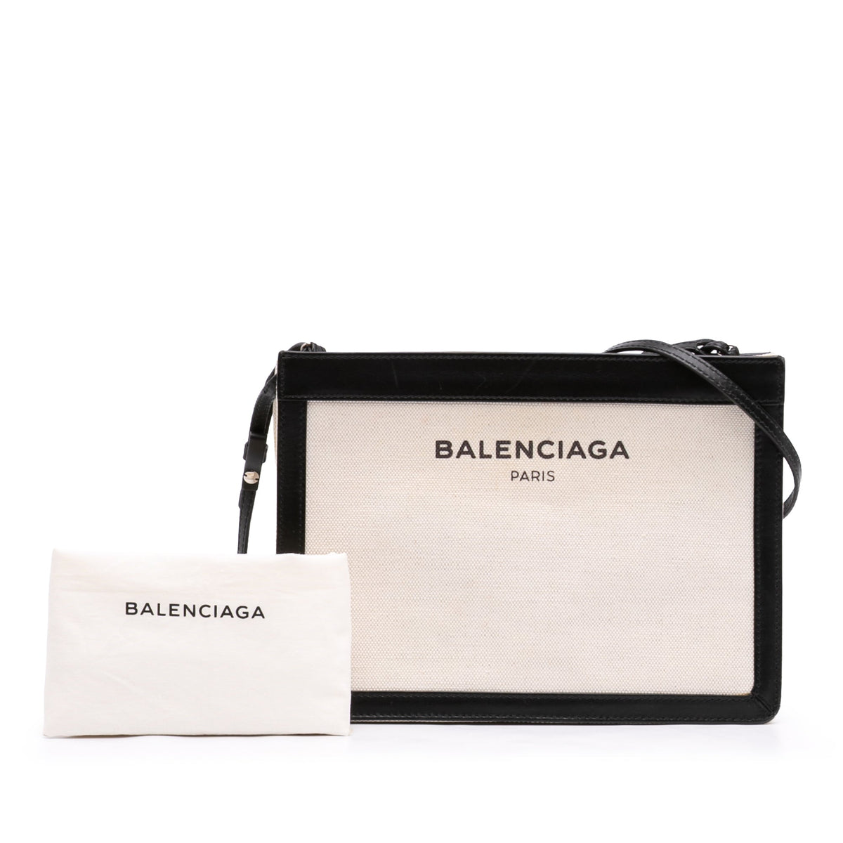 Balenciaga Canvas Navy Pochette Crossbody