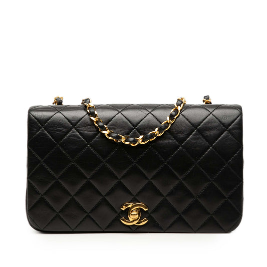 Medium Quilted Lambskin Full Flap