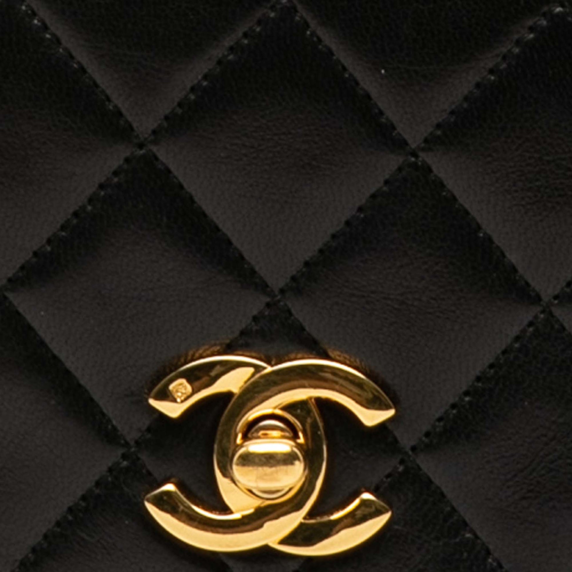 Medium Quilted Lambskin Full Flap