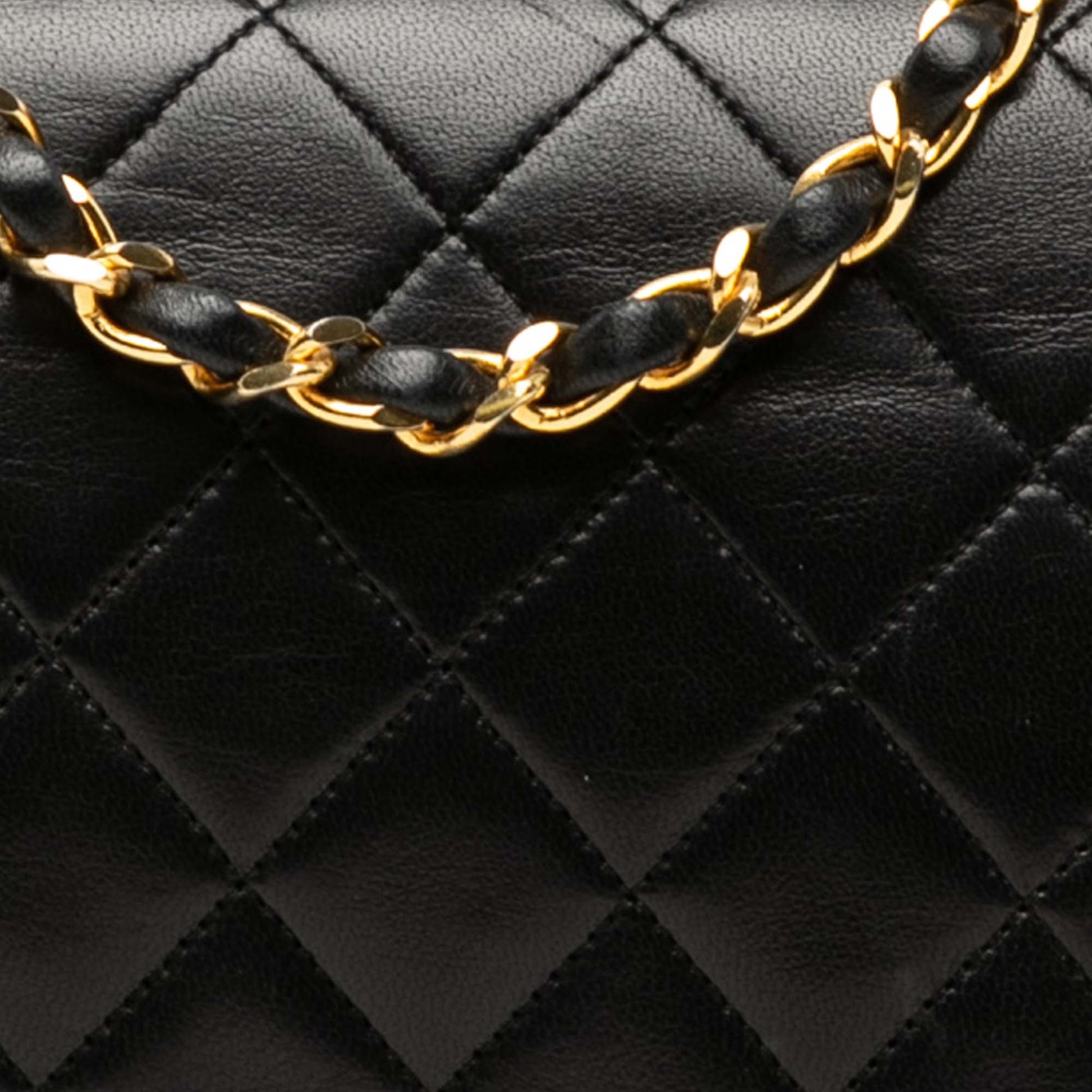Medium Quilted Lambskin Full Flap