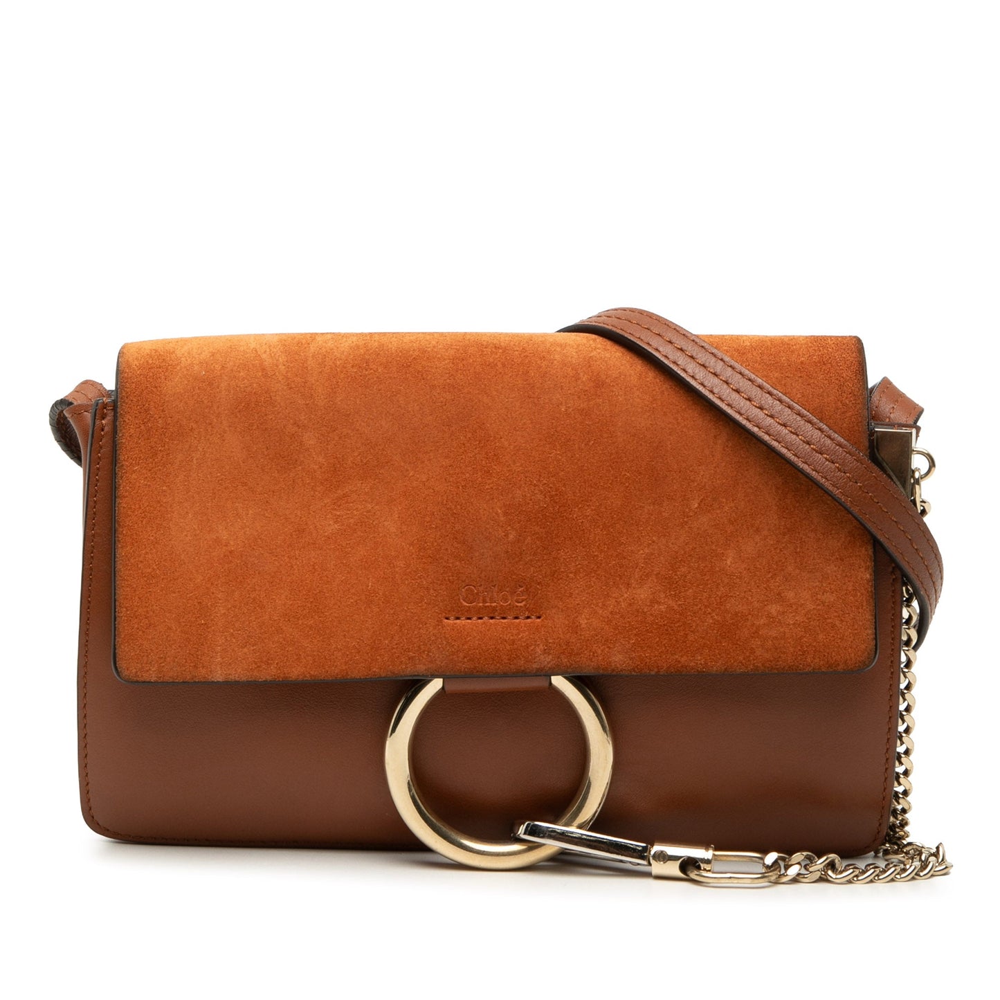 Chloé Small Suede and Calfskin Faye Crossbody