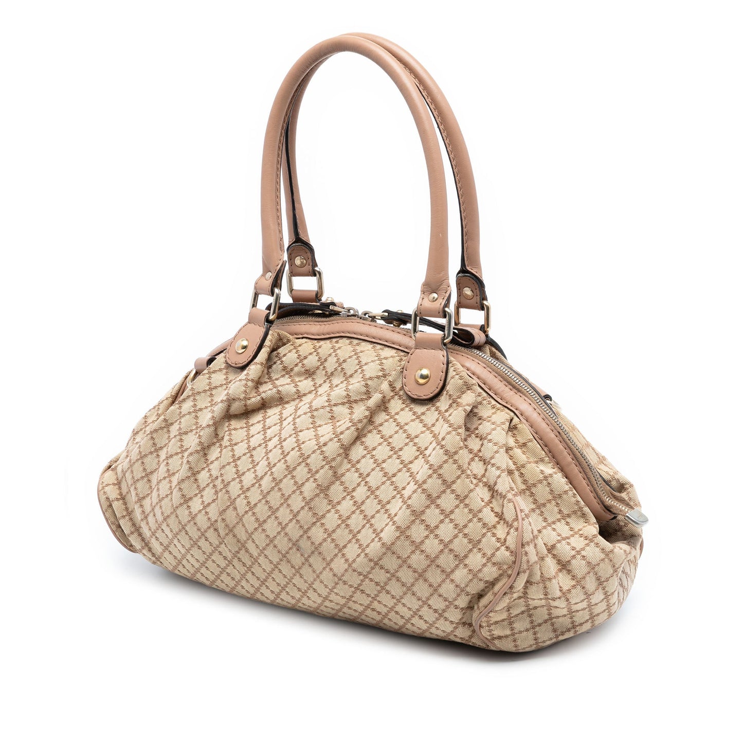 Gucci Diamante Canvas Sukey Satchel