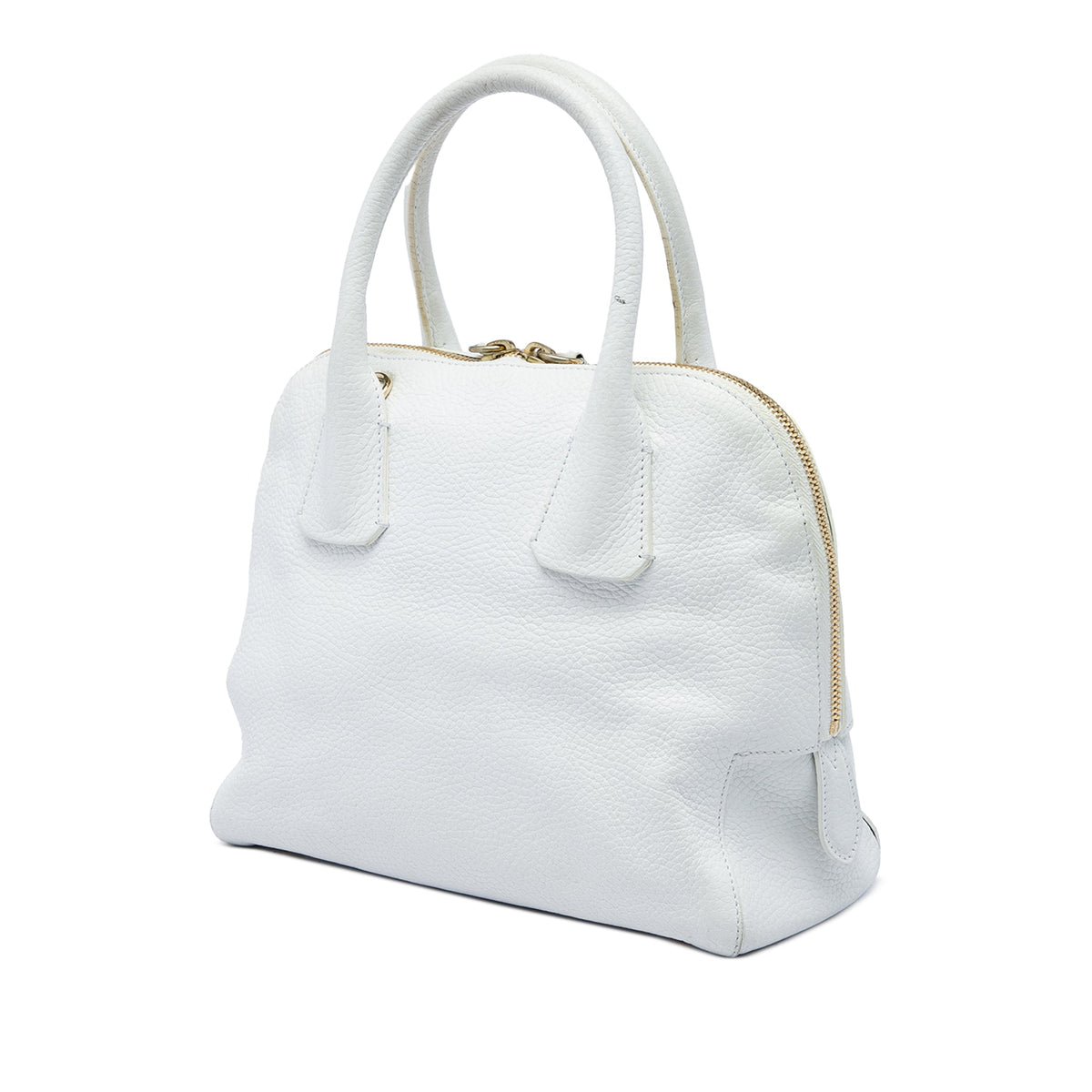 Burberry Small Grained Calfskin Greenwood Satchel