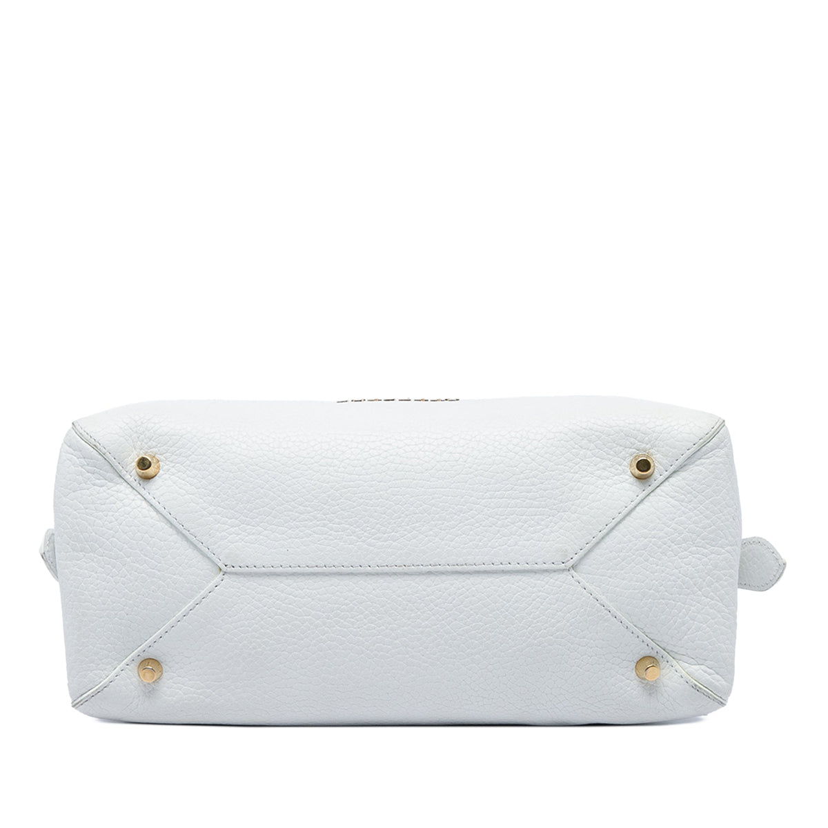 Burberry Small Grained Calfskin Greenwood Satchel