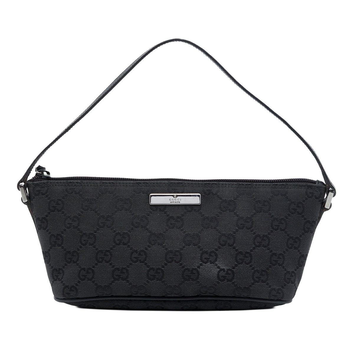 Gucci GG Canvas Boat — Black