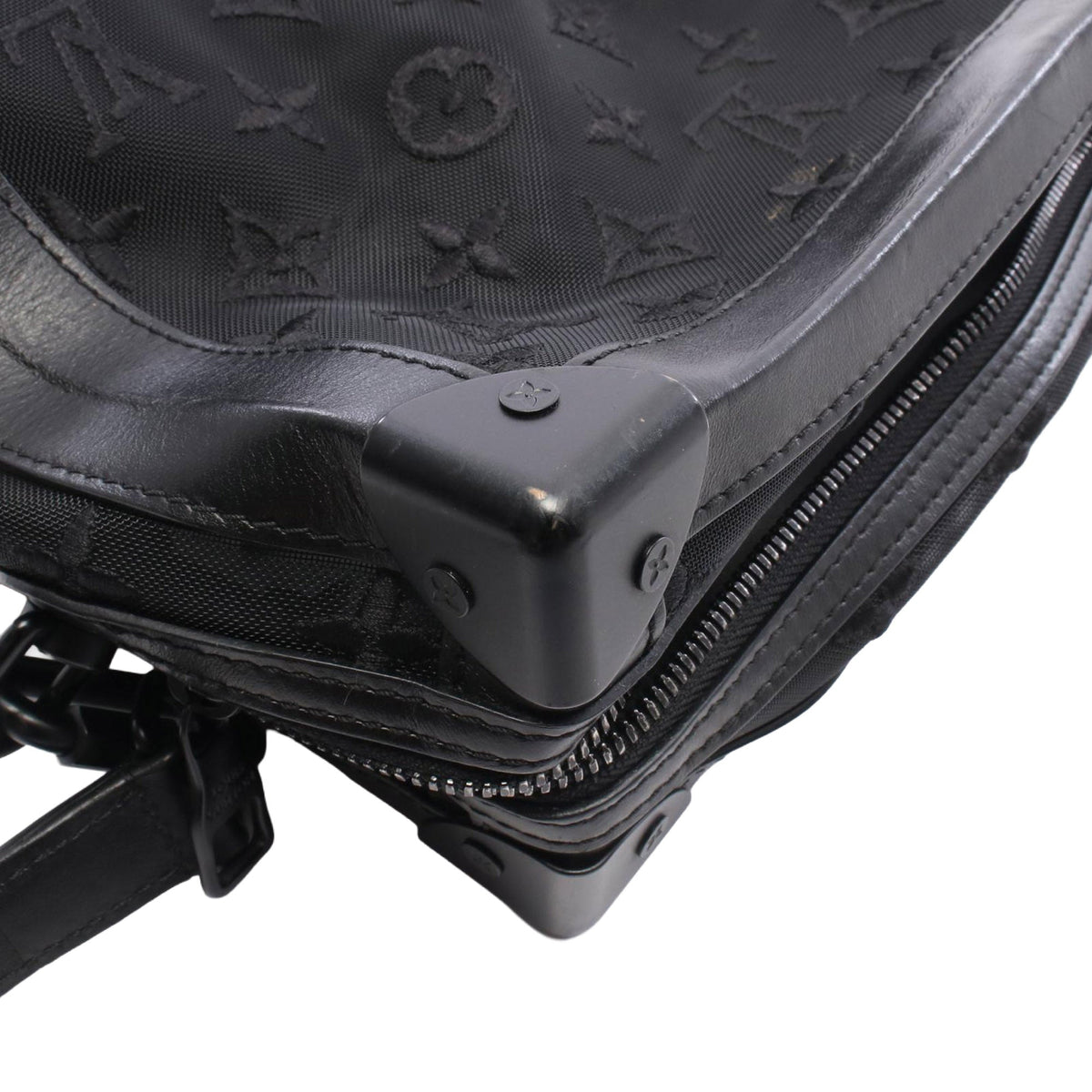 Louis Vuitton Monogram Mesh Soft Trunk — Black