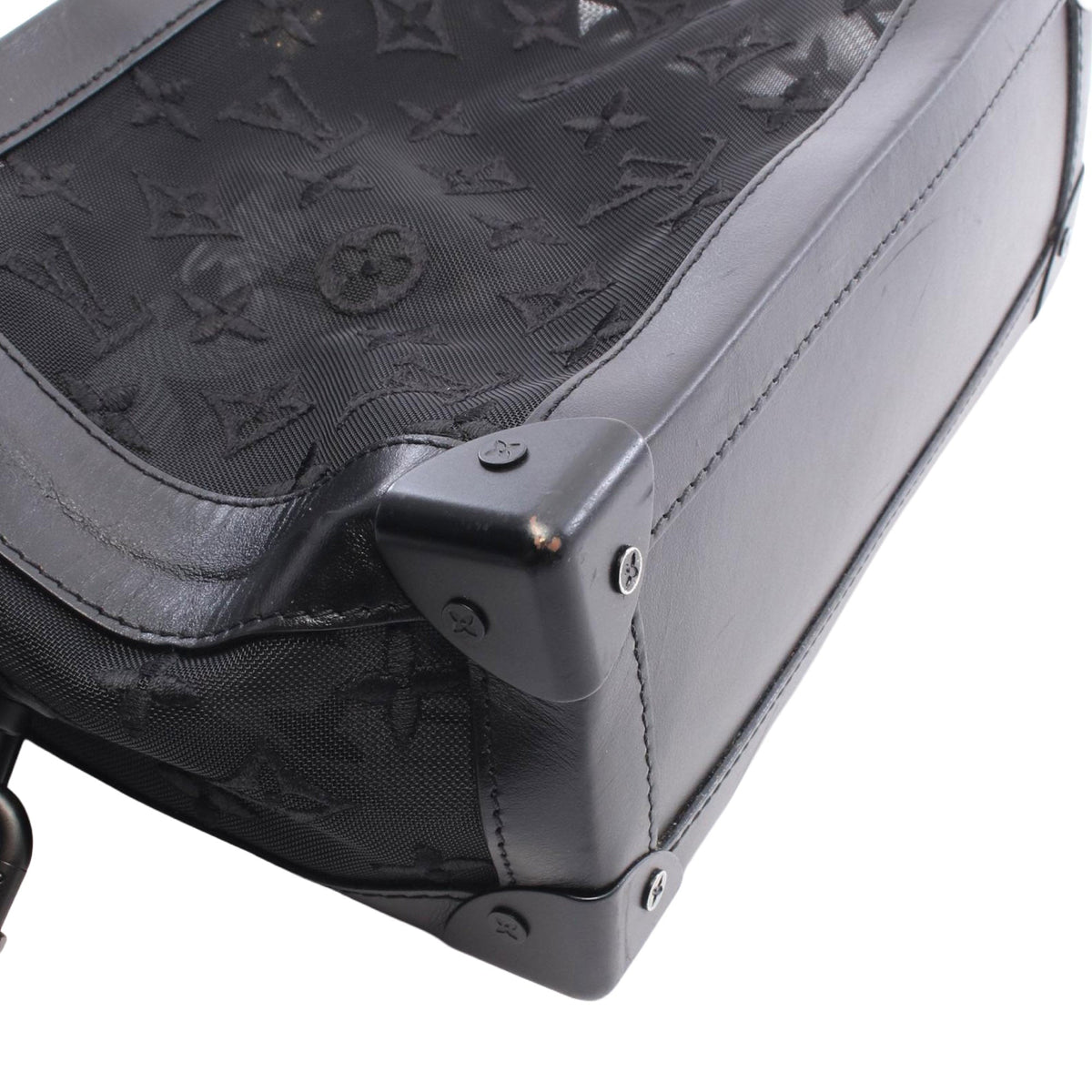 Louis Vuitton Monogram Mesh Soft Trunk — Black