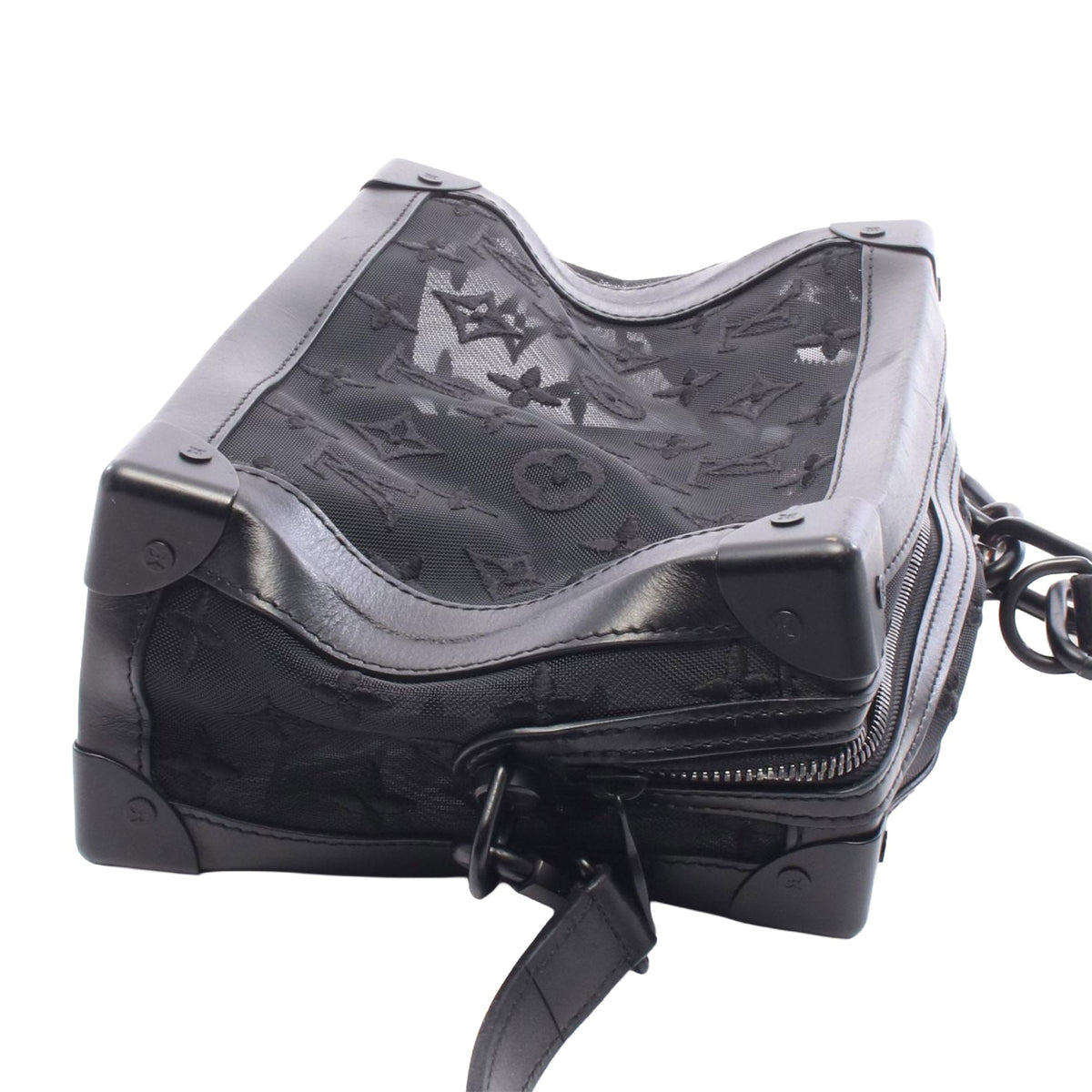 Louis Vuitton Monogram Mesh Soft Trunk — Black