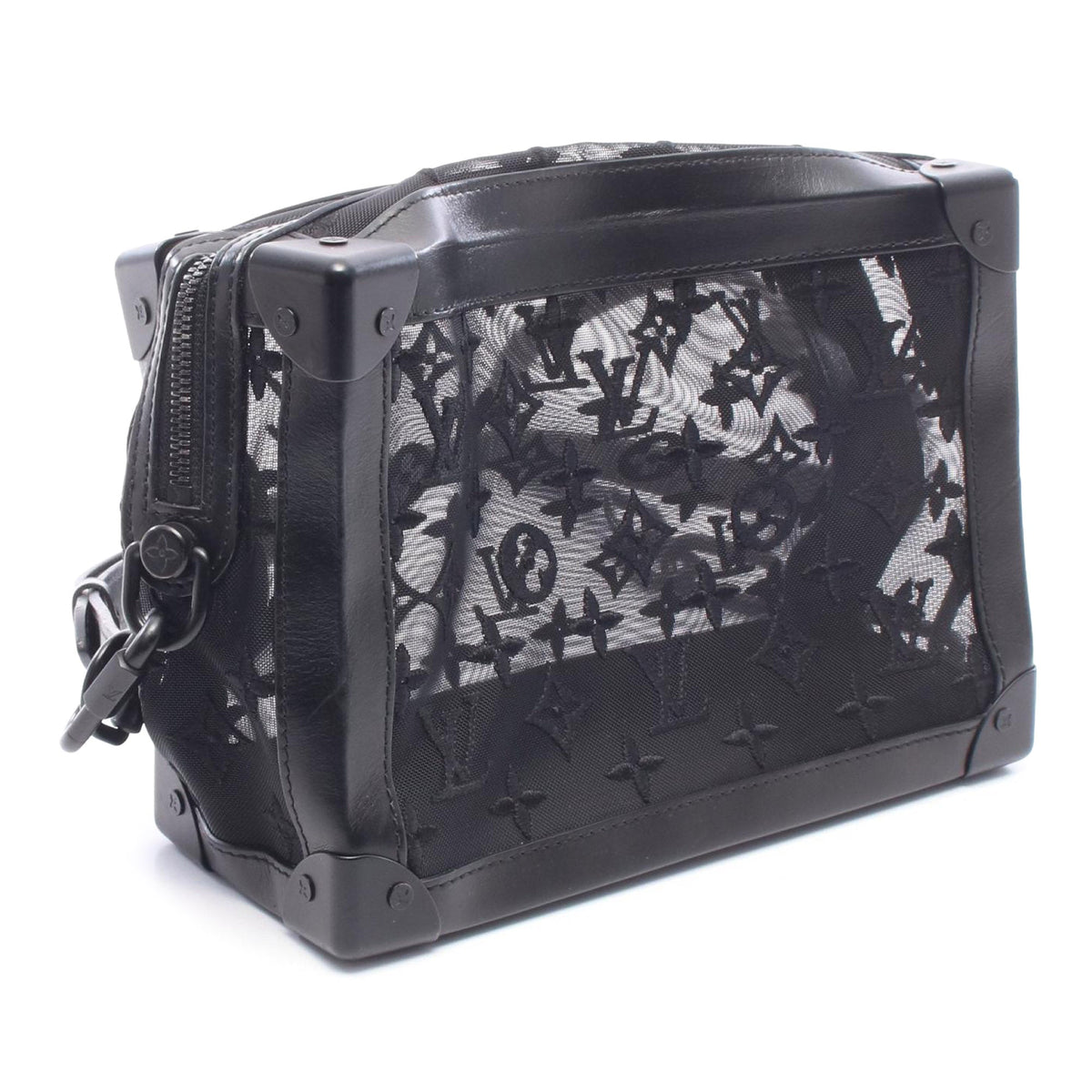Louis Vuitton Monogram Mesh Soft Trunk — Black