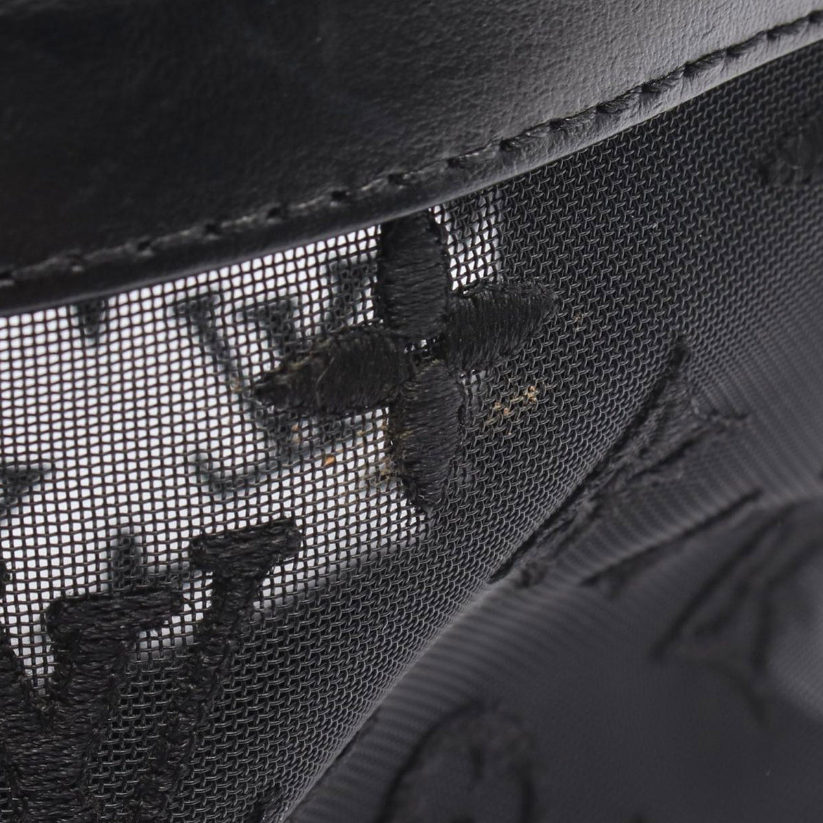 Louis Vuitton Monogram Mesh Soft Trunk — Black