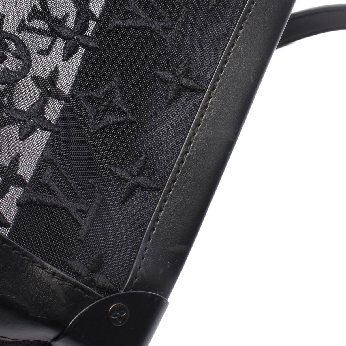 Louis Vuitton Monogram Mesh Soft Trunk — Black