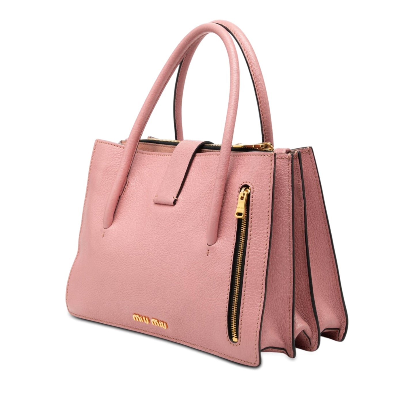 Miu Miu Goatskin Madras Handbag