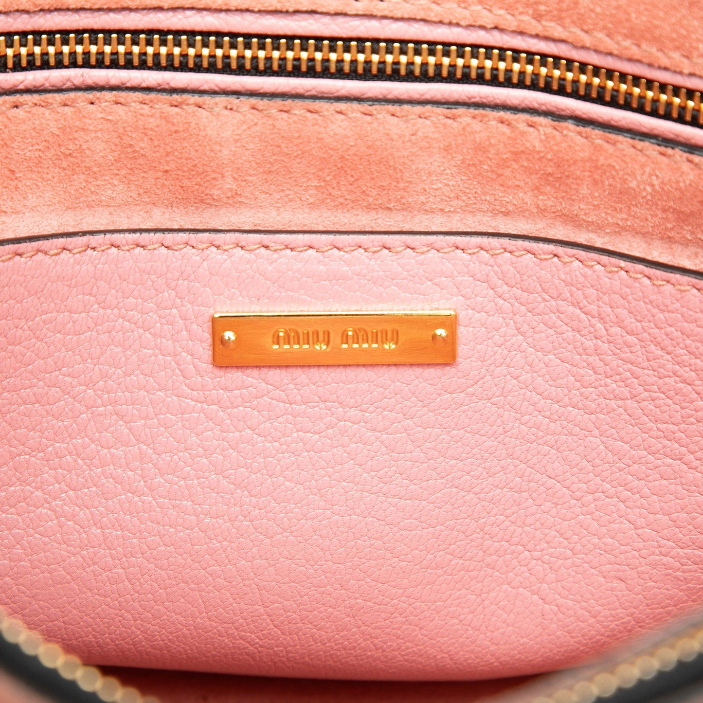Miu Miu Goatskin Madras Handbag