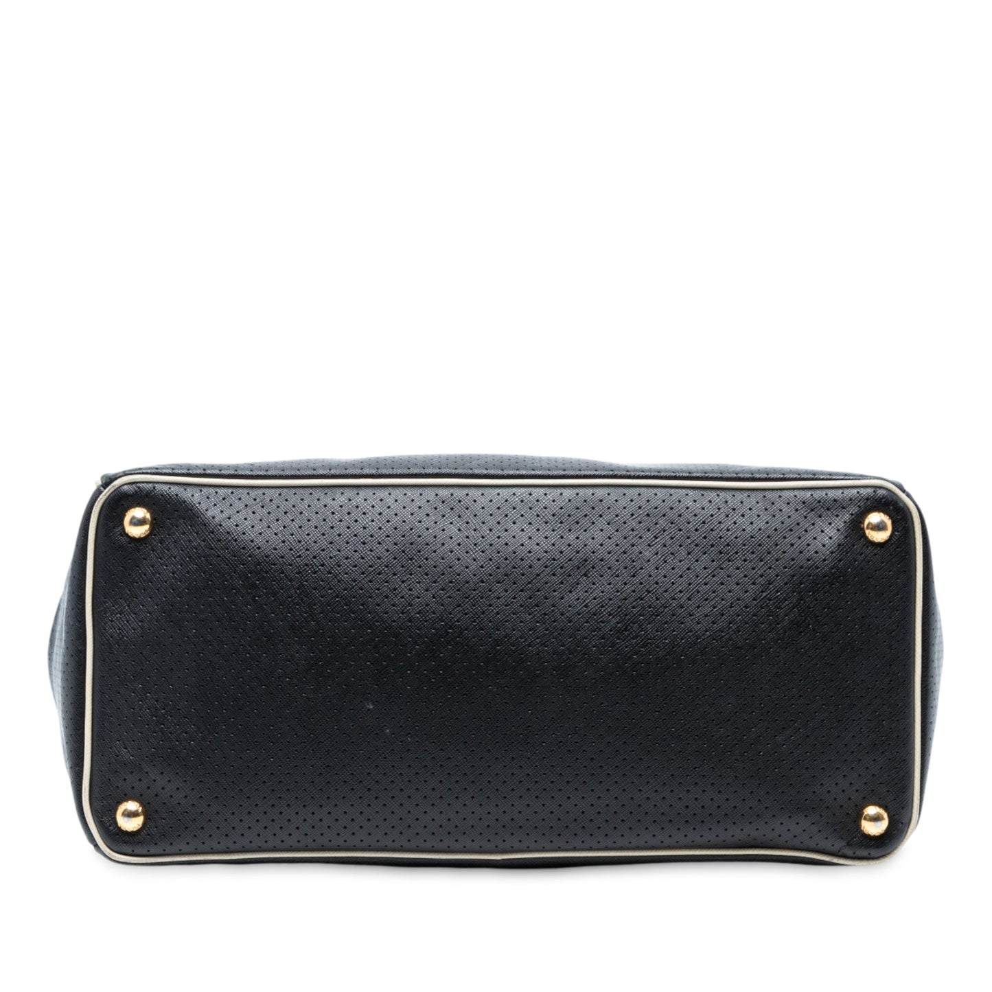 Prada Large Perforated Saffiano Lux Galleria Zip Tote
