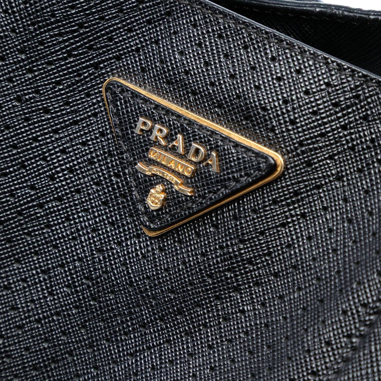 Prada Large Perforated Saffiano Lux Galleria Zip Tote