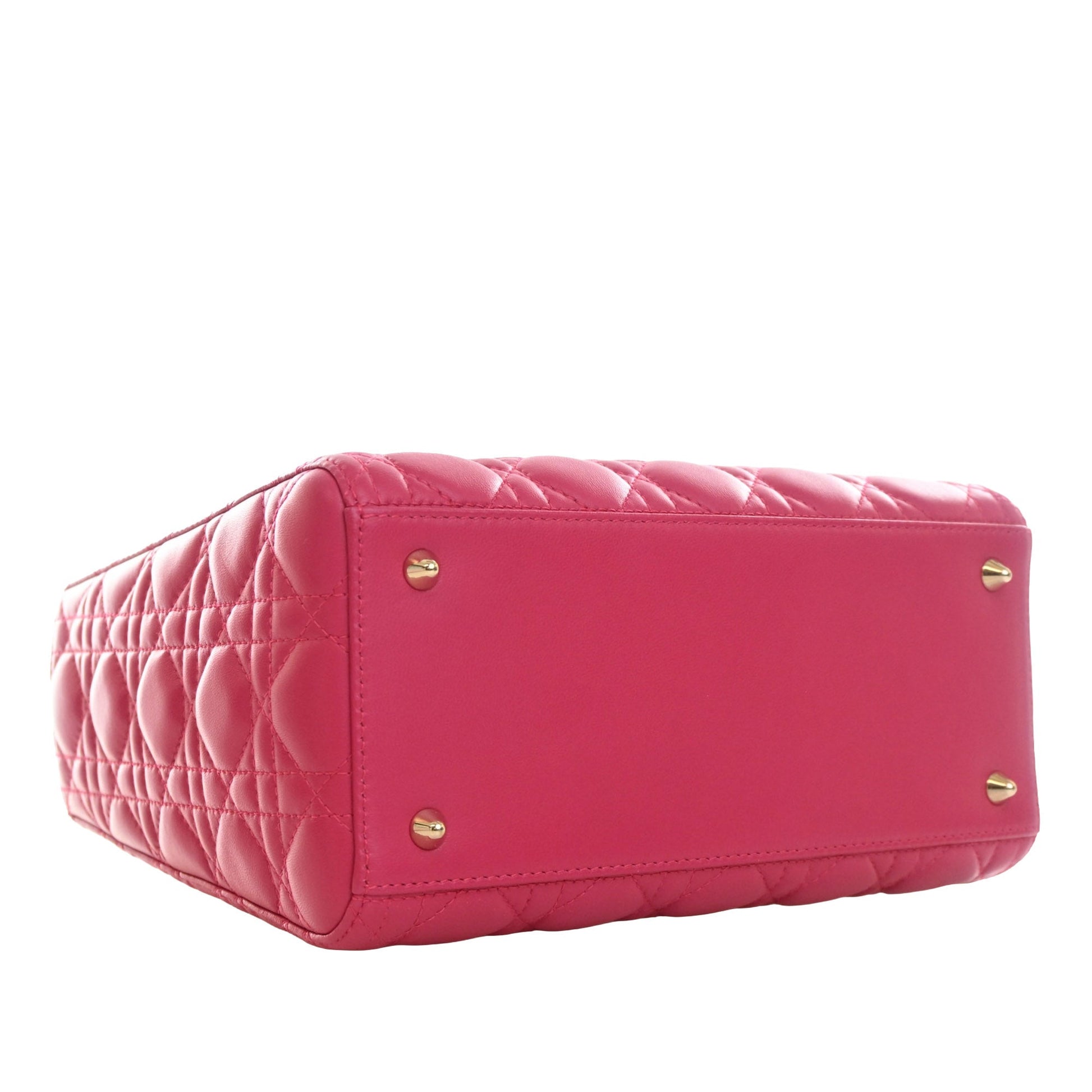 Dior Medium Lambskin Cannage Lady Dior