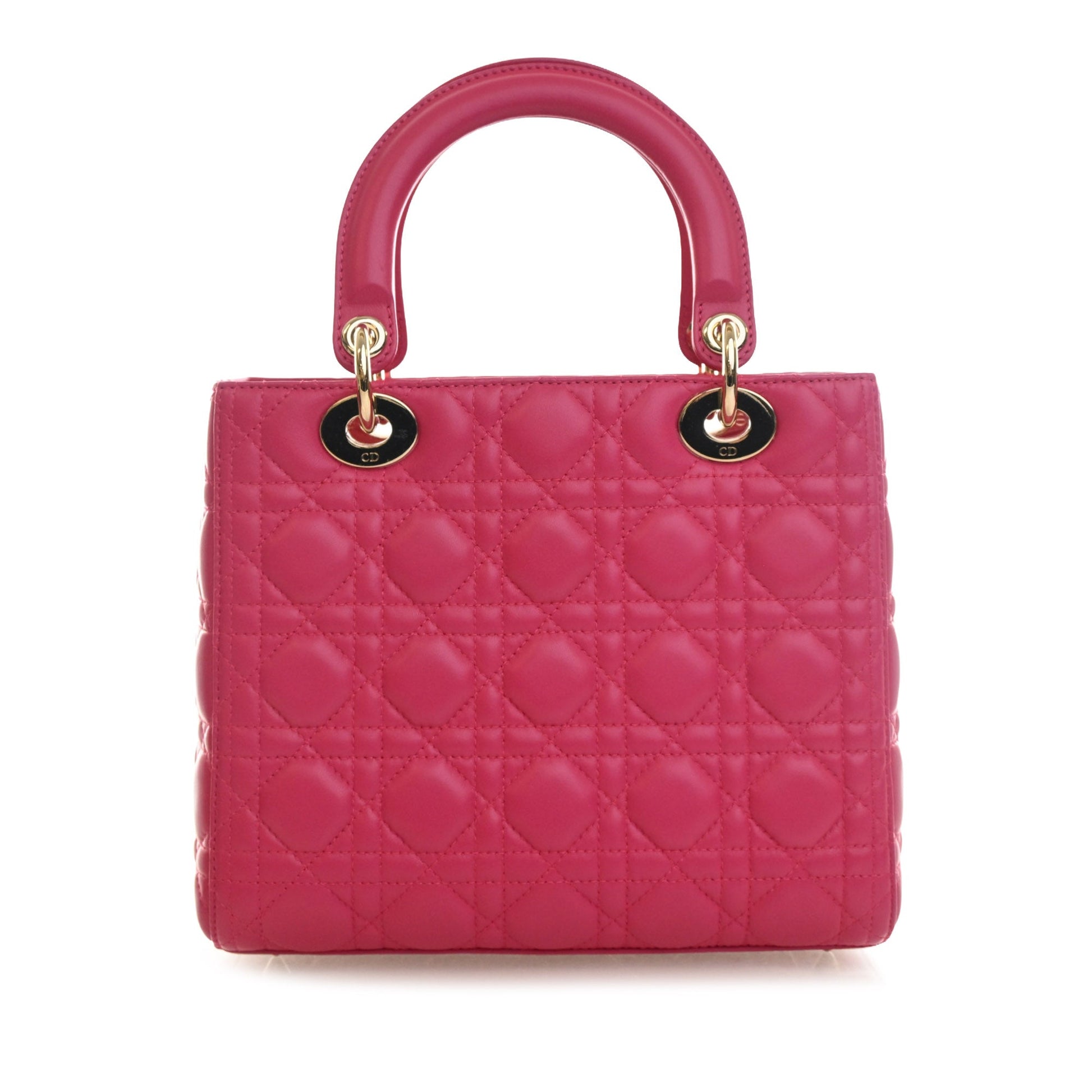 Dior Medium Lambskin Cannage Lady Dior
