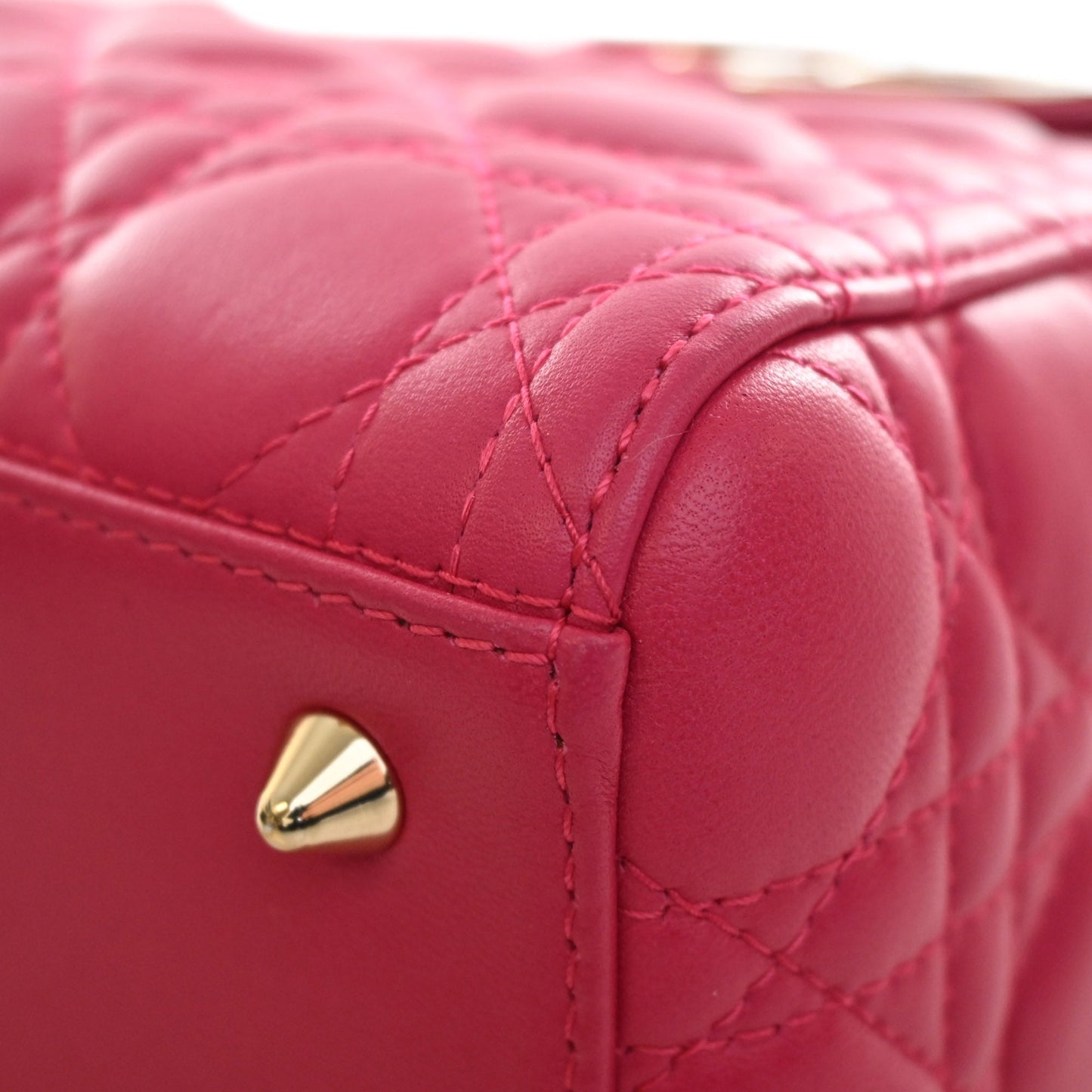 Dior Medium Lambskin Cannage Lady Dior