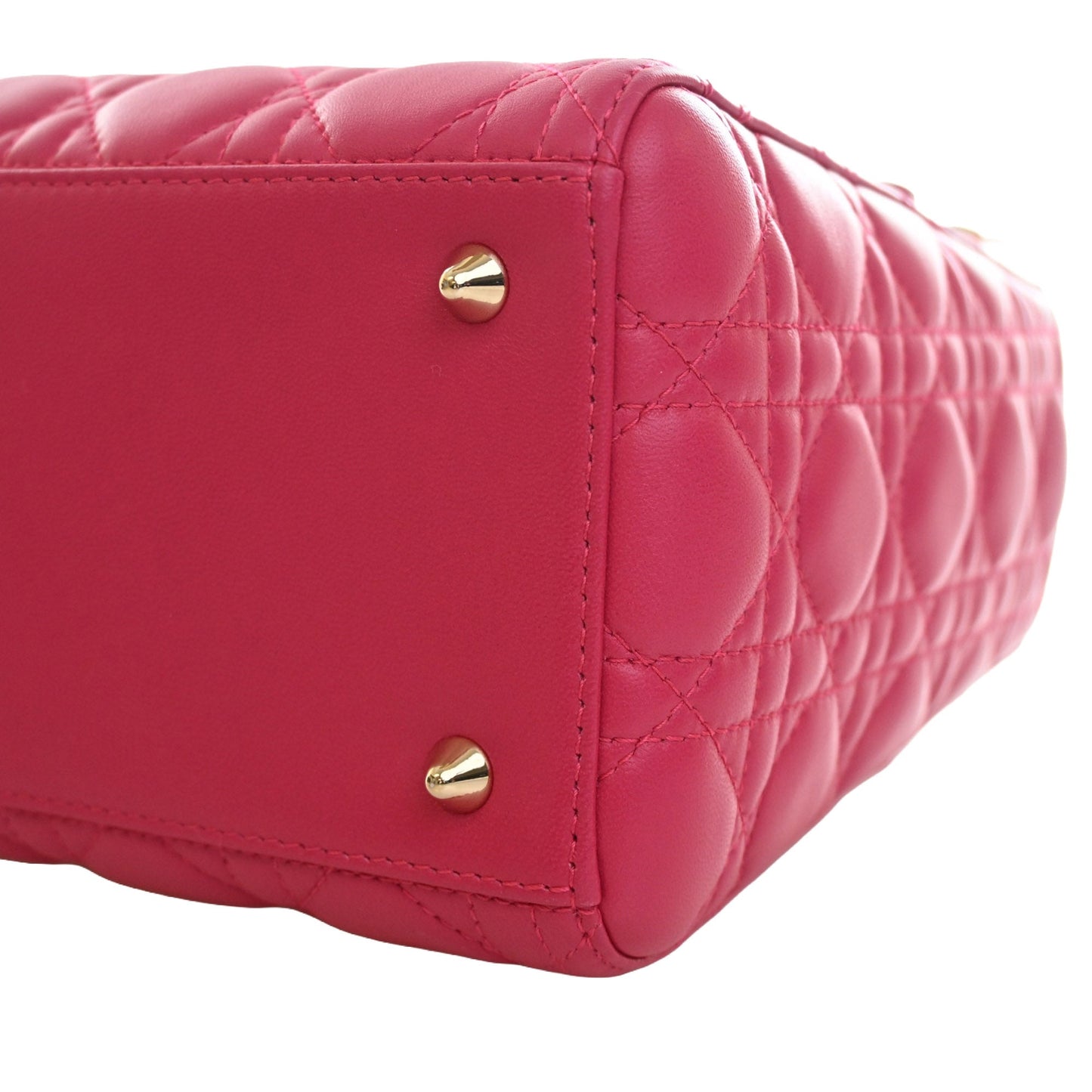 Dior Medium Lambskin Cannage Lady Dior
