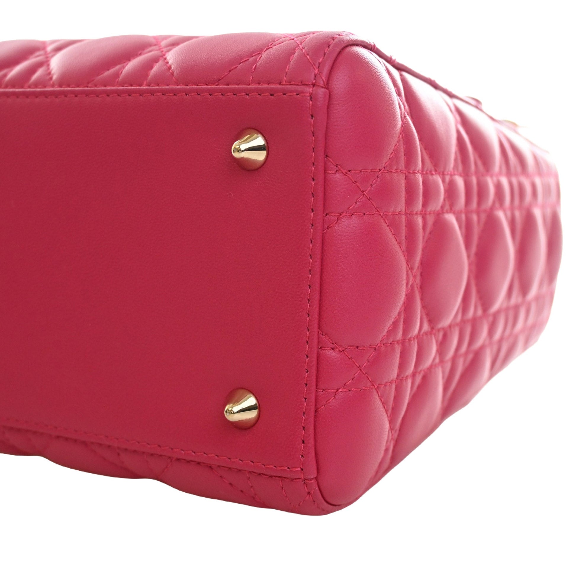 Dior Medium Lambskin Cannage Lady Dior
