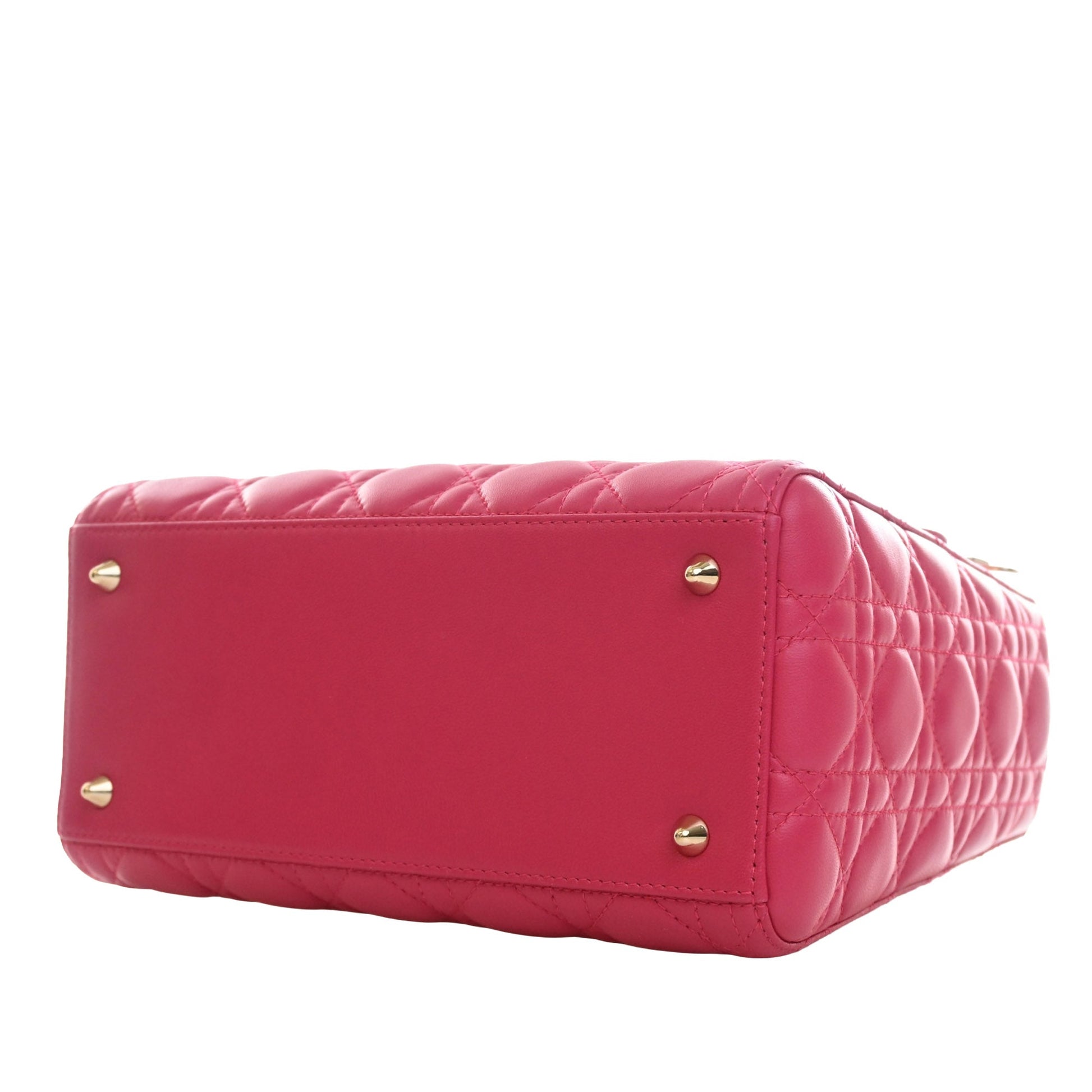Dior Medium Lambskin Cannage Lady Dior