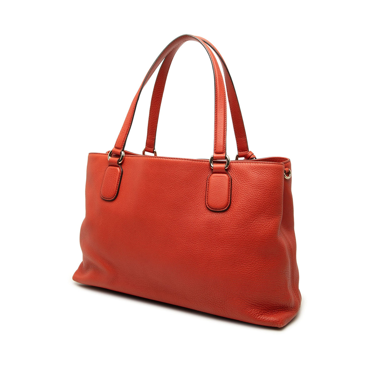 Gucci Medium Calfskin Soho Working Tote — Orange