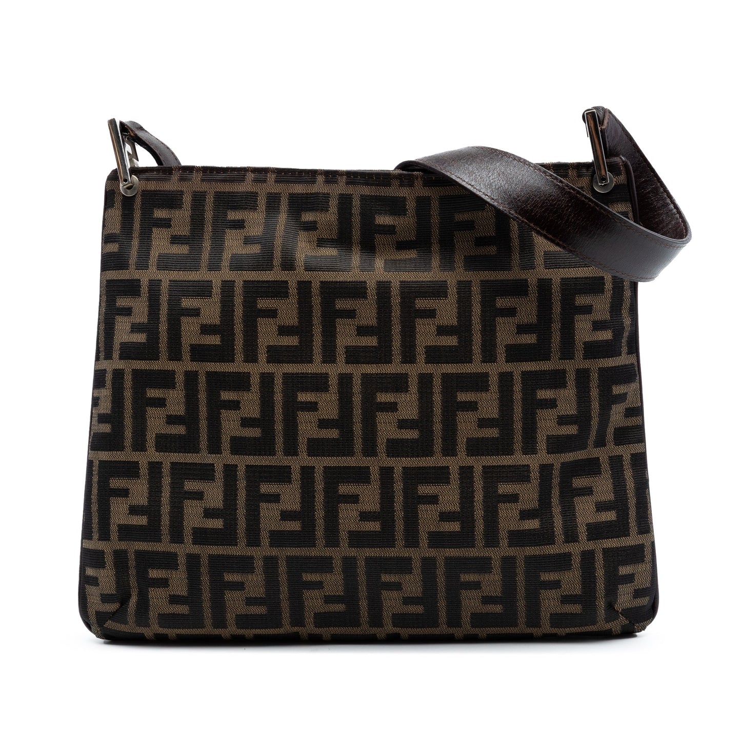 Fendi Zucca Canvas Shoulder Bag