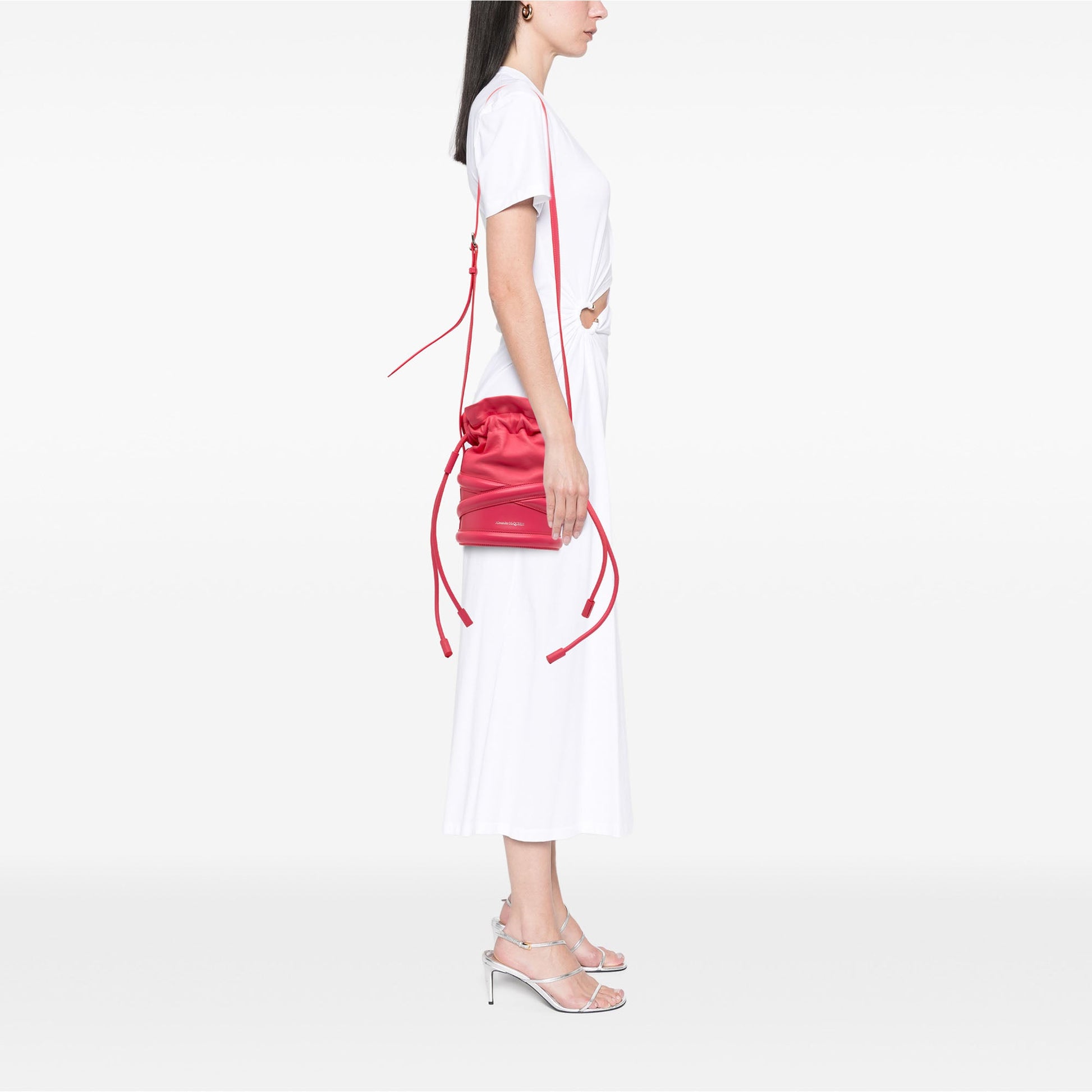 Alexander McQueen Calfskin The Soft Curve Bucket Bag