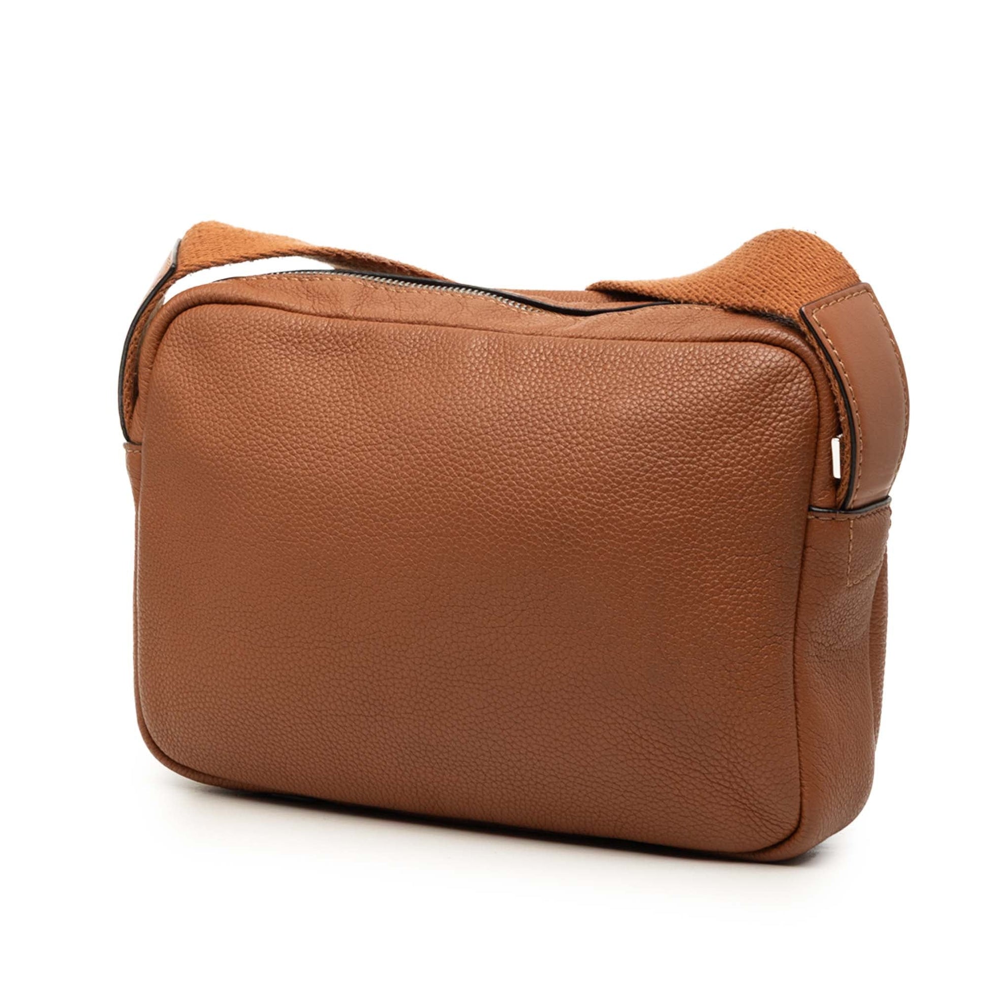 LOEWE Soft Grained Calfskin Military Messenger Bag XS