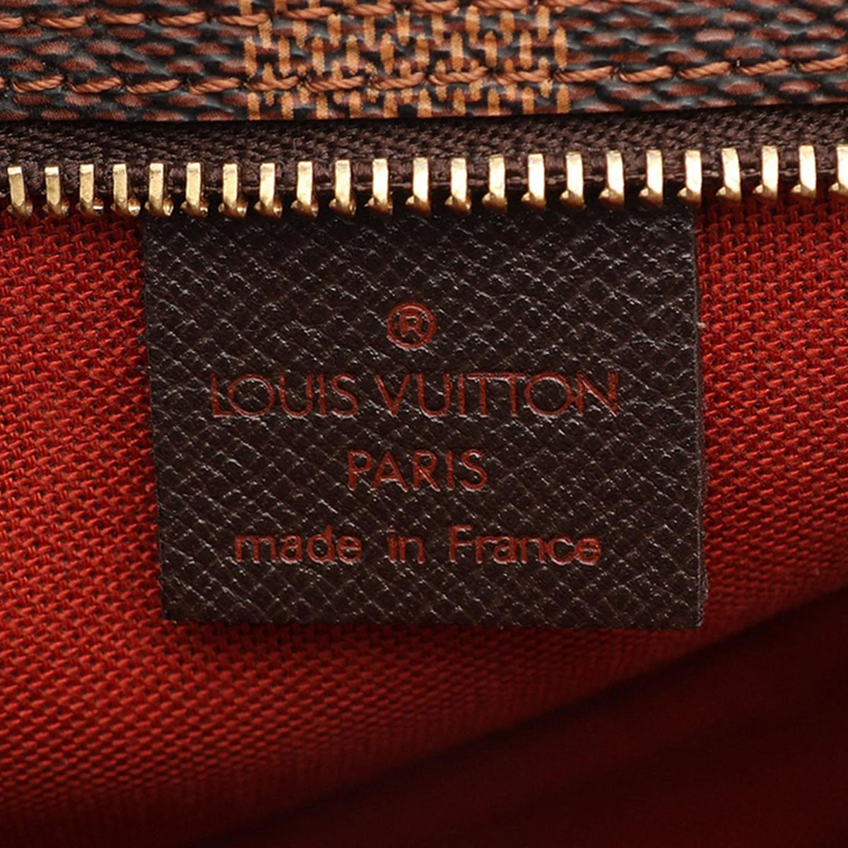 Louis Vuitton Damier Ebene Trousse Pochette — Brown