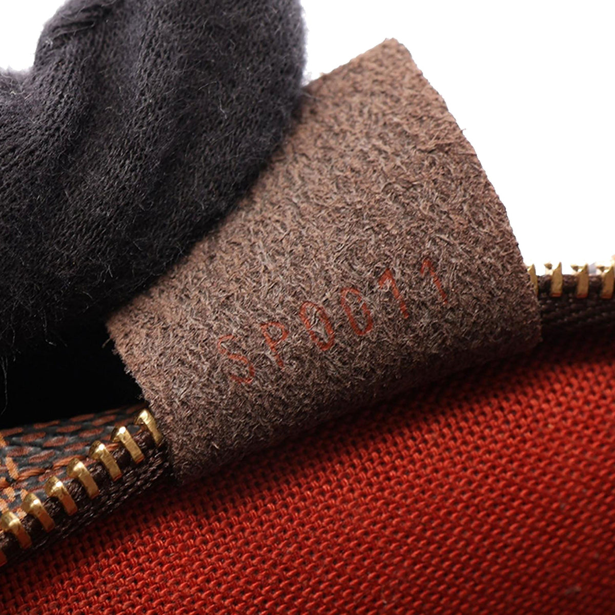 Louis Vuitton Damier Ebene Trousse Pochette — Brown