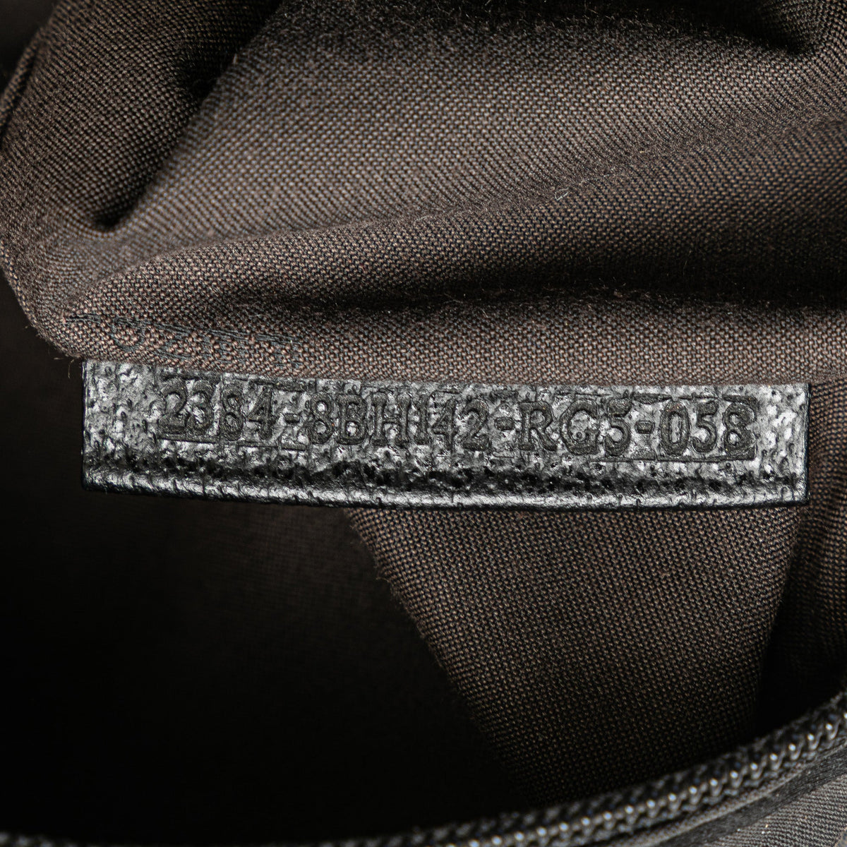 Fendi Zucca Nylon Zip Code Handbag — Black