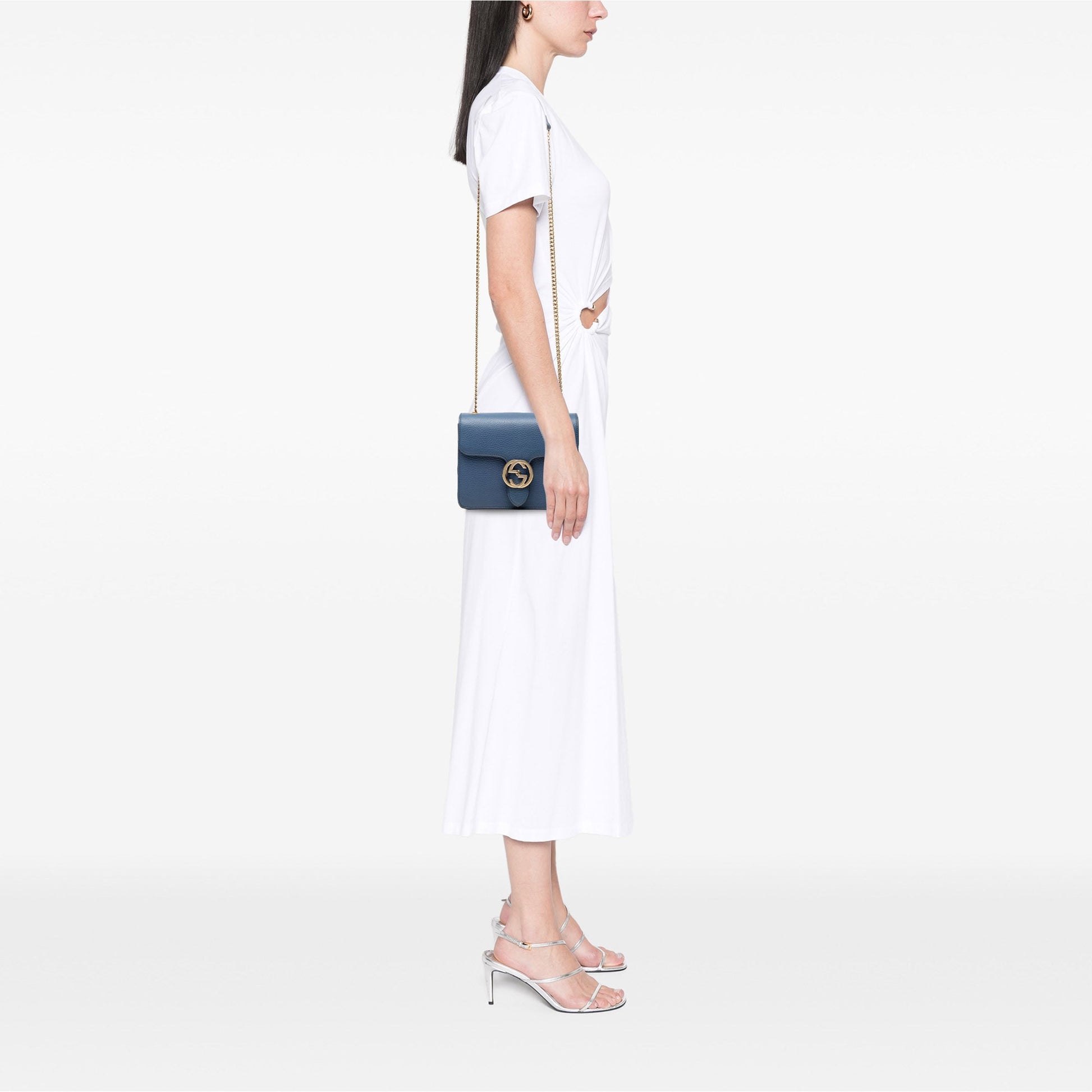 Gucci Small Dollar Calfskin Interlocking G Crossbody