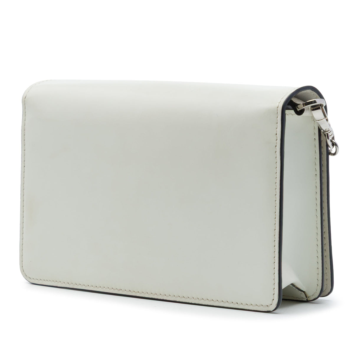 Prada Mini Brushed Leather Chain Crossbody