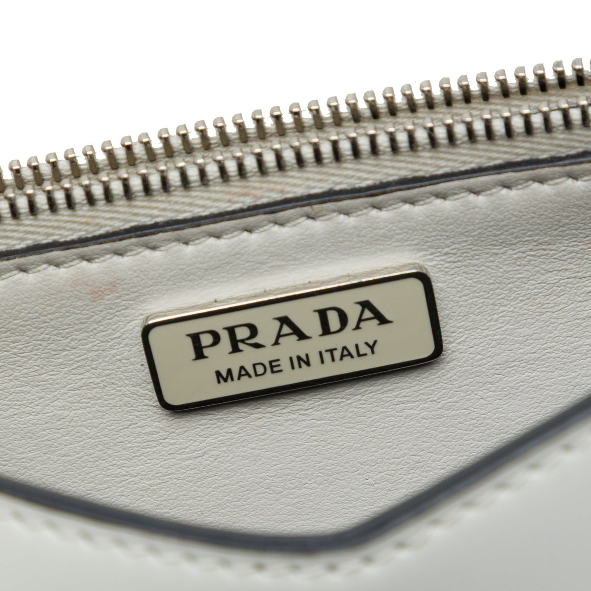Prada Mini Brushed Leather Chain Crossbody
