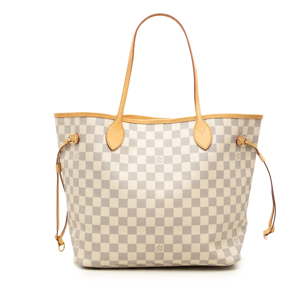 Louis Vuitton Damier Azur Neverfull MM — White
