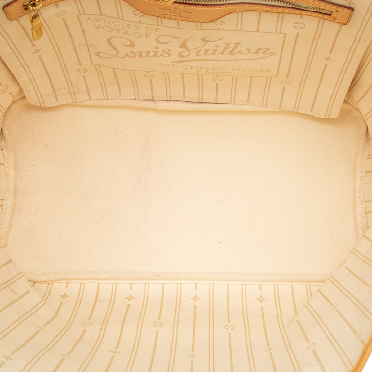 Louis Vuitton Damier Azur Neverfull MM — White