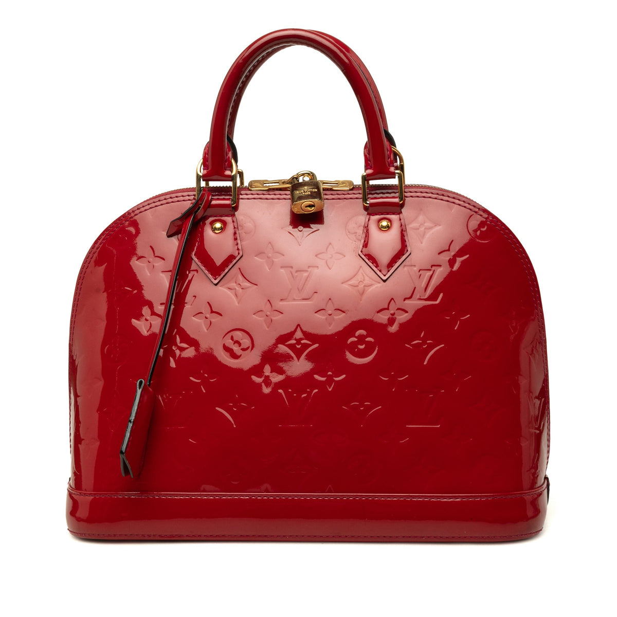 Louis Vuitton Monogram Vernis Alma PM — Red