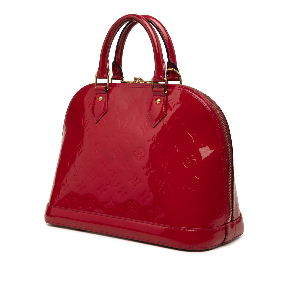 Louis Vuitton Monogram Vernis Alma PM — Red