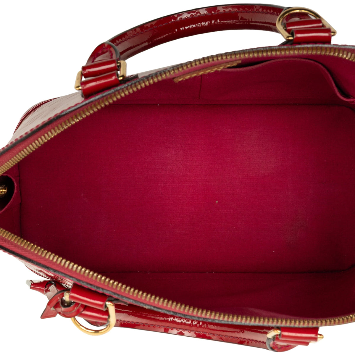 Louis Vuitton Monogram Vernis Alma PM — Red