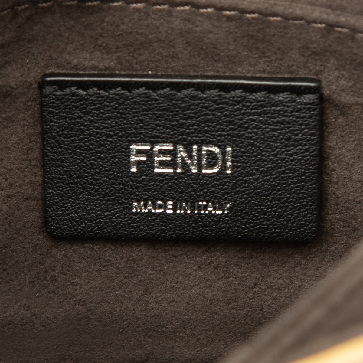 Fendi Mini Scalloped Metallic Studded Leather Kan I Crossbody — Pink