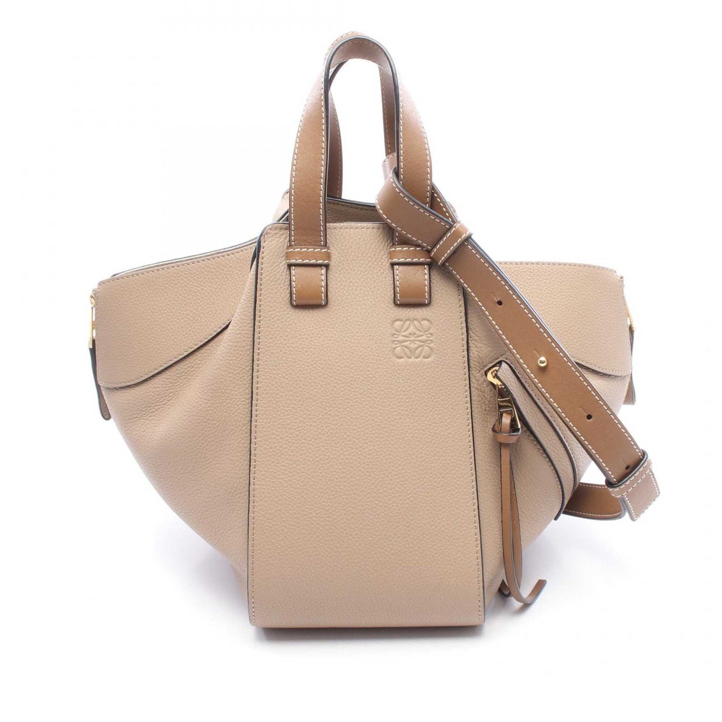 LOEWE Small Grained Calfskin Drawstring Hammock Bag
