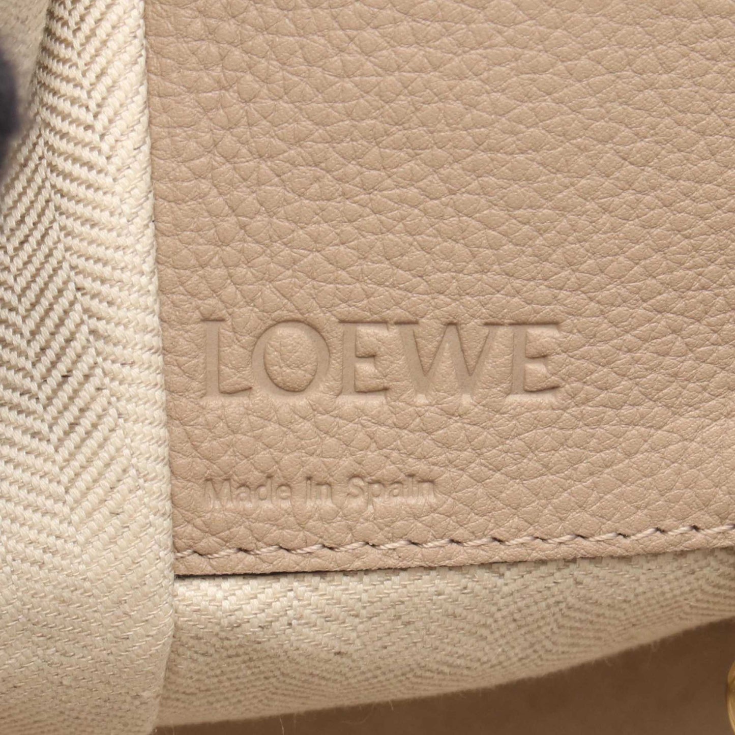 LOEWE Small Grained Calfskin Drawstring Hammock Bag