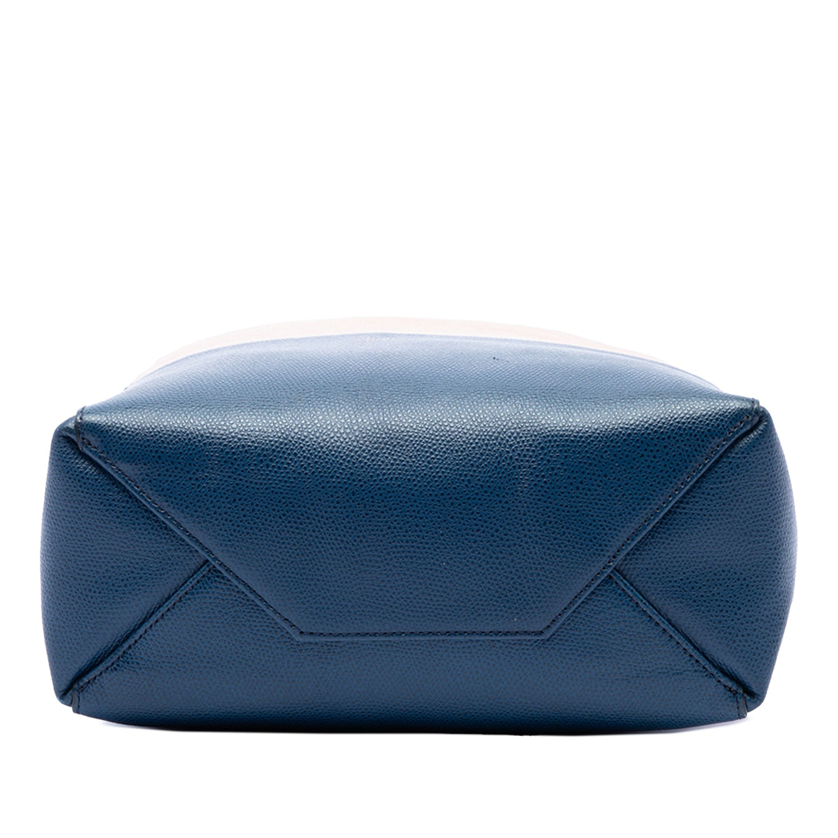 Celine Small Bicolor Grained Calfskin Vertical Cabas Tote