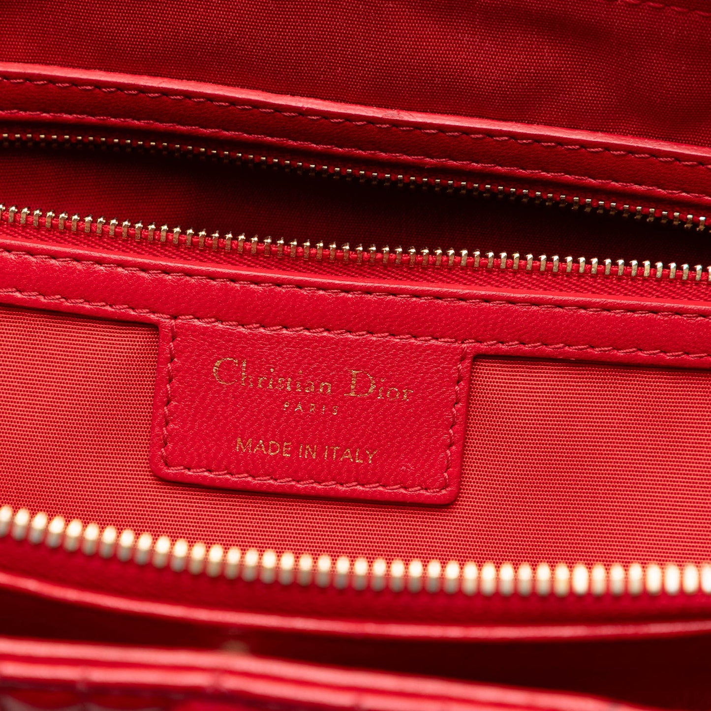 Dior Large Lambskin Cannage Soft Zipped Lady Dior Shopping Tote