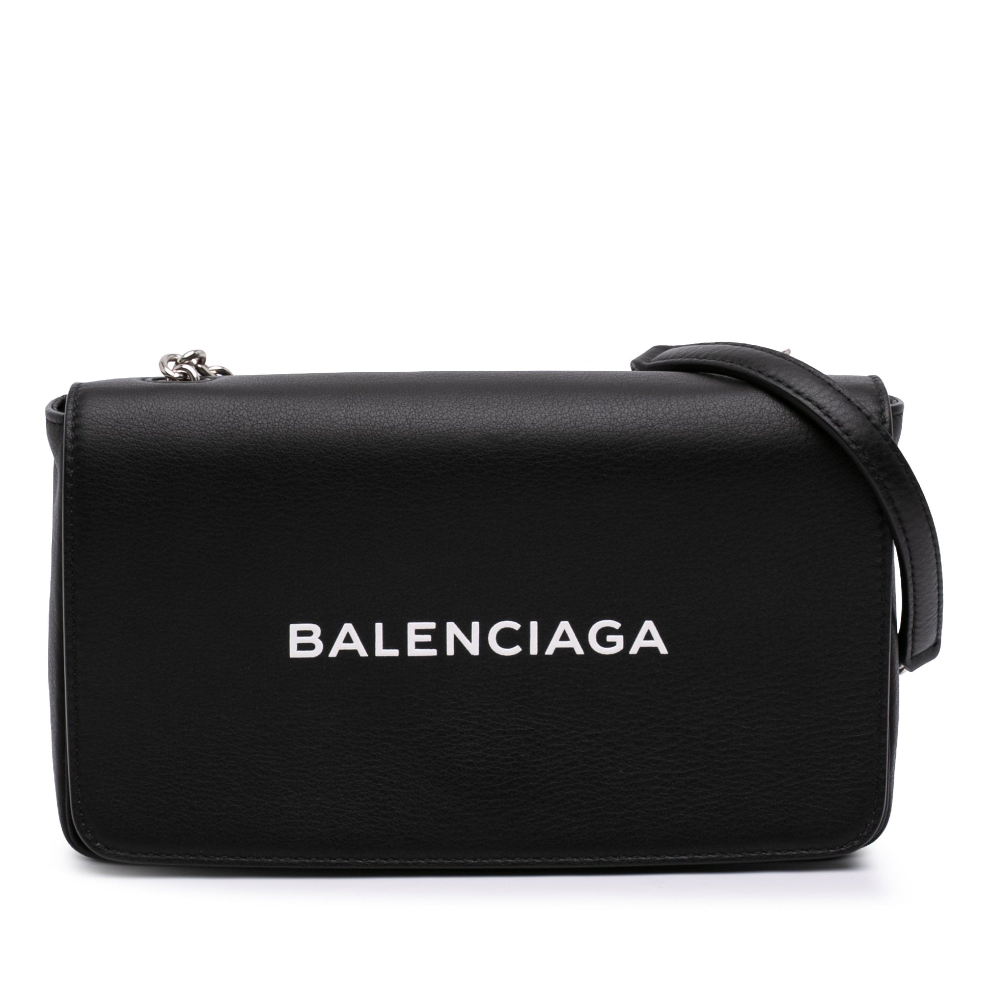 Balenciaga Leather Everyday Wallet on Chain