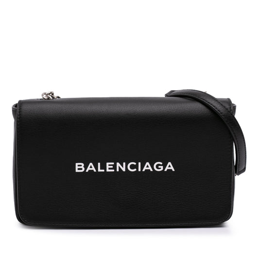 Balenciaga Leather Everyday Wallet on Chain