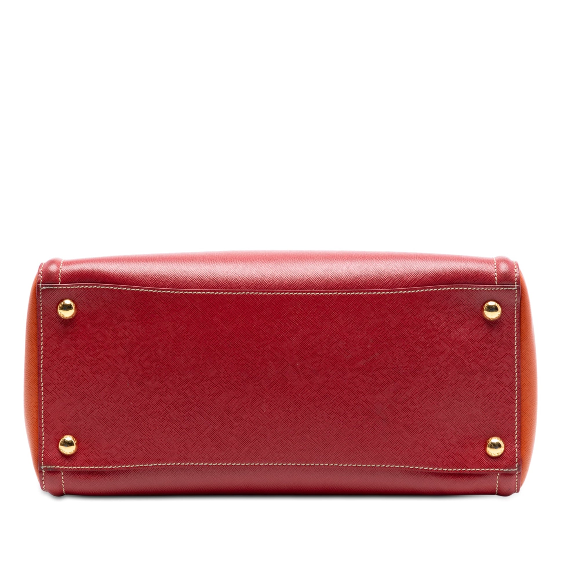 Prada Bicolor Saffiano Lux Satchel