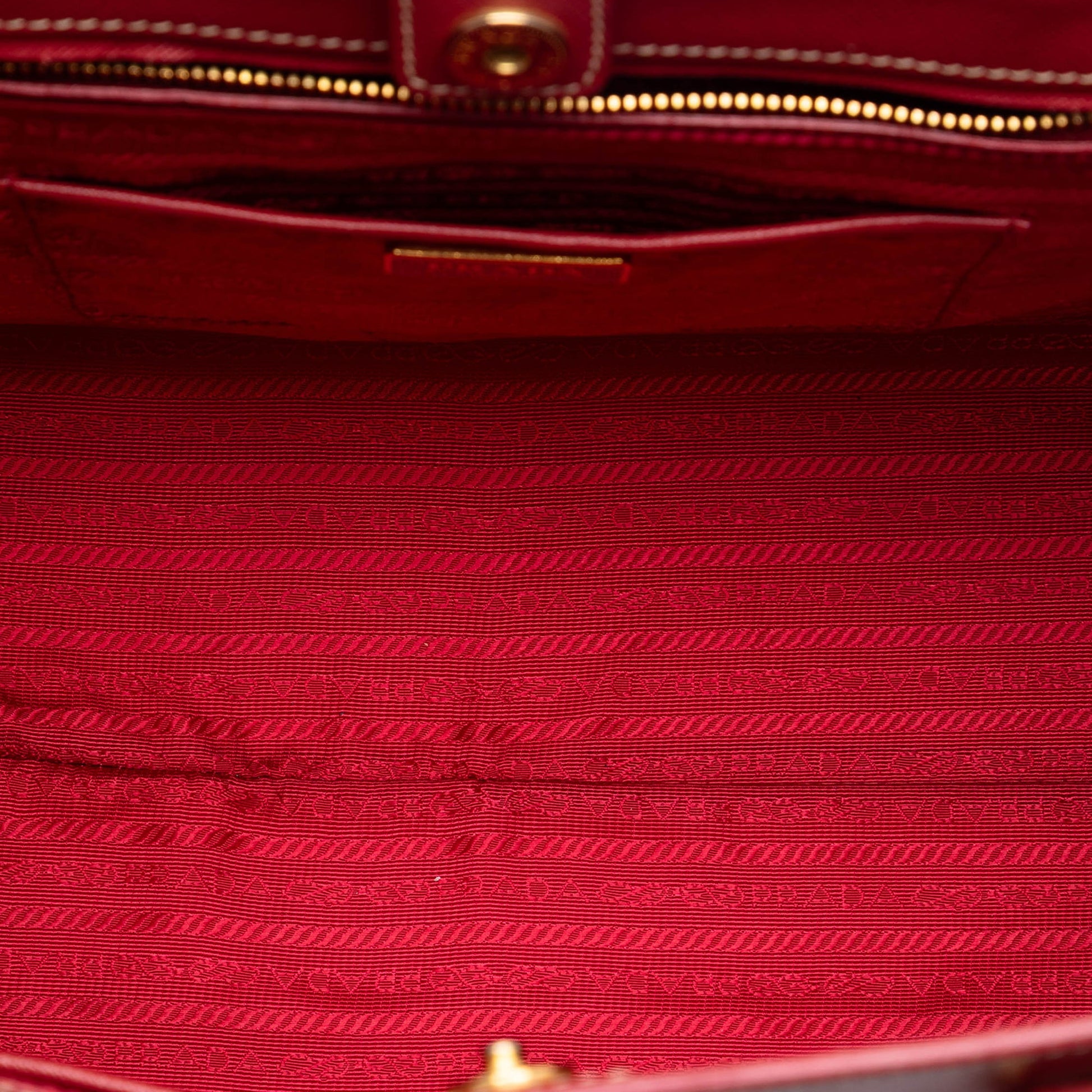 Prada Bicolor Saffiano Lux Satchel