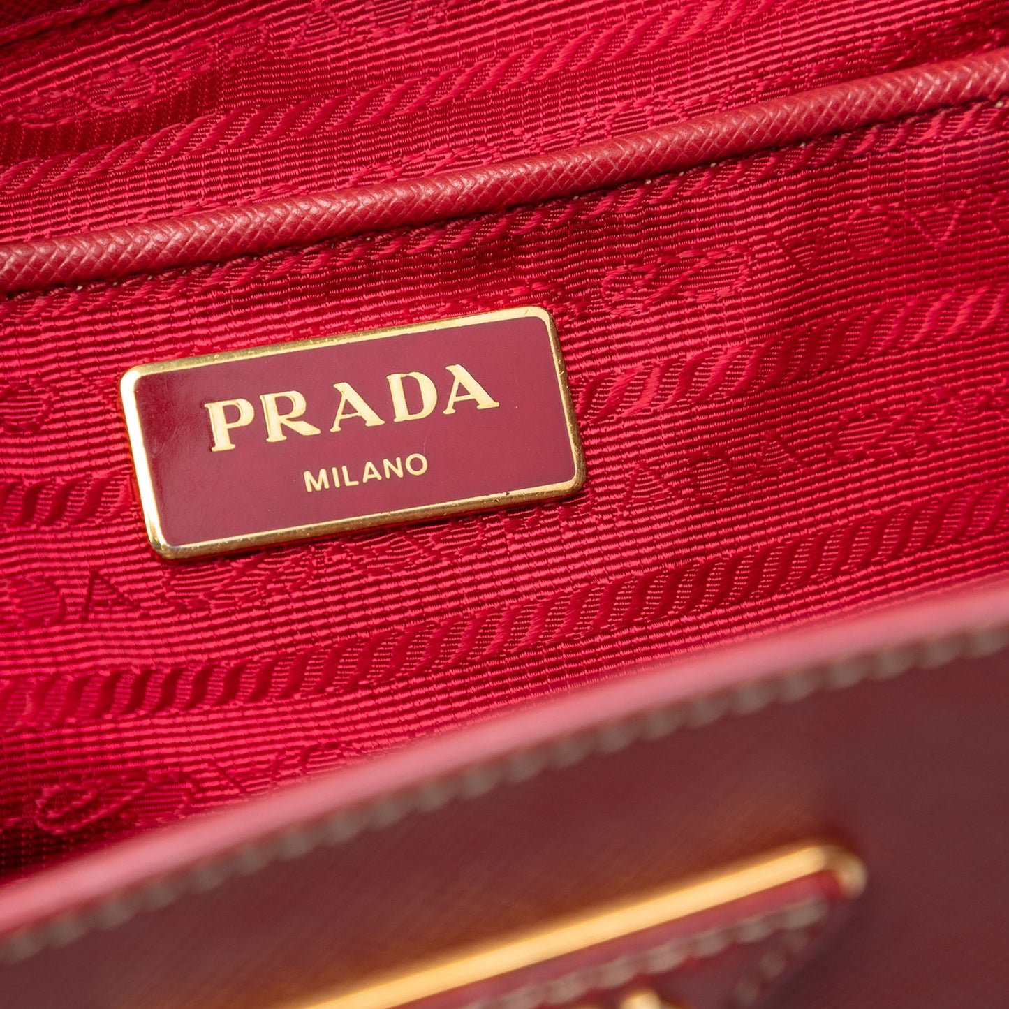 Prada Bicolor Saffiano Lux Satchel